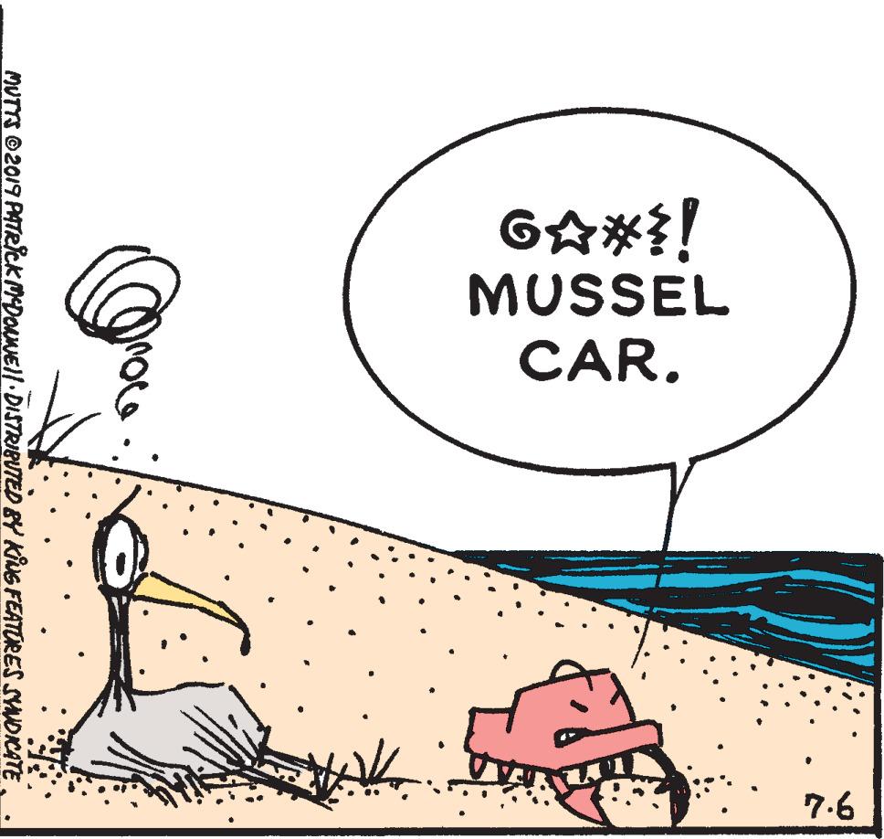 Rectangle OCR: GA#?! MUSSEL CAR. 7.6 MUTTS 2019 PATRICK MDONNEll.DISTRIBUTED BY KiNG FEATURES SYMDIKATE GA#?! MUSSEL CAR. 7.6 MUTTS 2019 PATRICK MDONNEll.DISTRIBUTED BY KiNG FEATURES SYMDIKATE