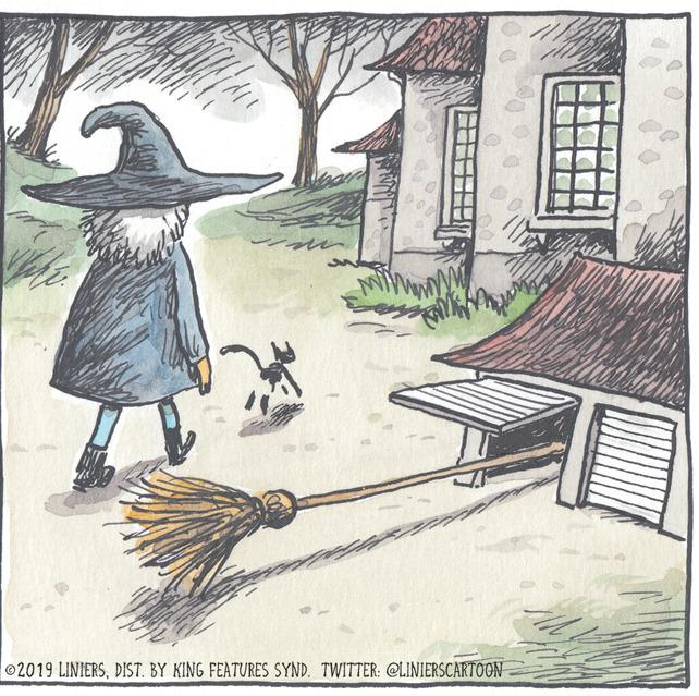 Household supply OCR: ? 2019 LINIERSDIST. BY KING FEATURES SYND. TWITTER: @LINIERSCARTOON ? 2019 LINIERSDIST. BY KING FEATURES SYND. TWITTER: @LINIERSCARTOON