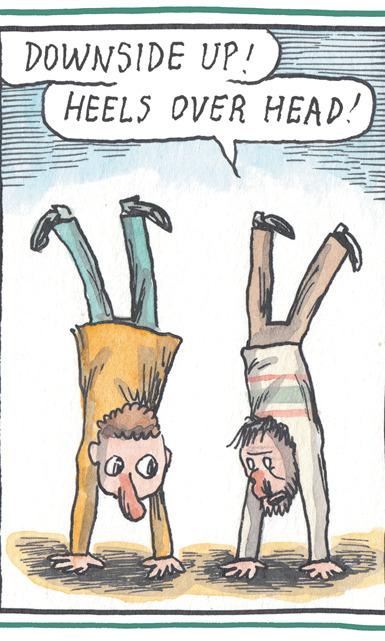 Balance OCR: DOWNSIDE UP! HEELS OVER HEAD! DOWNSIDE UP! HEELS OVER HEAD!