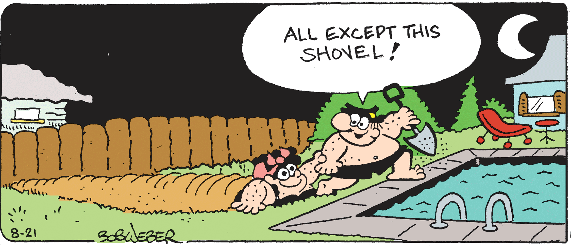 Humour OCR: ALL EXCEPT THIS SHOVEL! 8-21 ALL EXCEPT THIS SHOVEL! 8-21