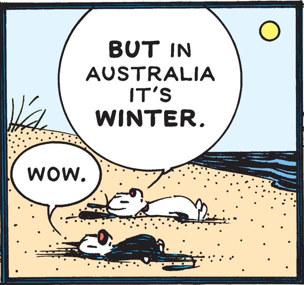 Illustration OCR: BUT IN AUSTRALIA IT'S WINTER. Wow. BUT IN AUSTRALIA IT'S WINTER. Wow.