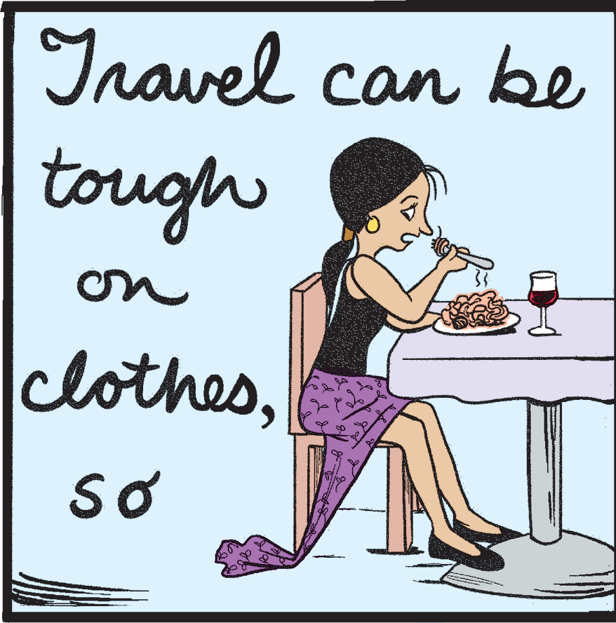 Foot OCR: Travel can be tough on clothesso Travel can be tough on clothes