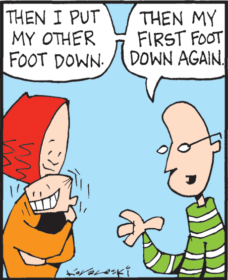 Gesture OCR: THEN I PUT MY OTHER FOOT DOWN THEN MY FIRST FOOT DOWN AGAIN. THEN I PUT MY OTHER FOOT DOWN THEN MY FIRST FOOT DOWN AGAIN.