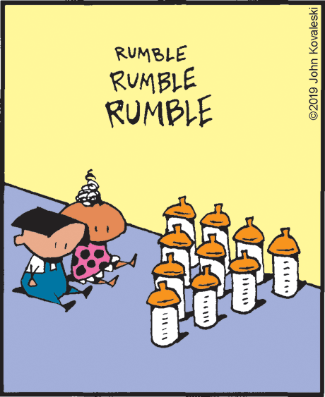 Clip art OCR: RUMBLE RUMBLE RUMBLE ©2019 John Kovaleski RUMBLE RUMBLE RUMBLE ©2019 John Kovaleski