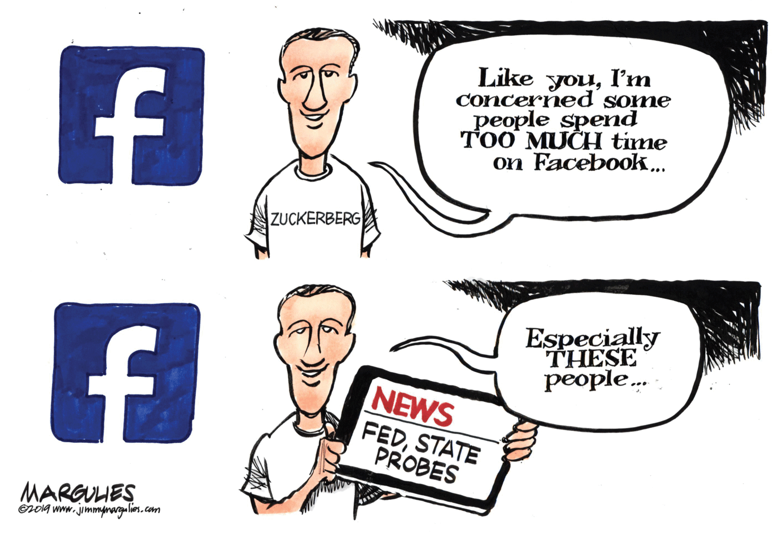 Human OCR: f. Like youI'm Concerned some people spend TOO MUCH time on Facebook... ZUCKERBERG Especially THESE people. NEWS FEDSTATE PROBES MARGUHES Oro1a www.jimmpmargalies.com f. Like youI'm Concerned some people spend TOO MUCH time on Facebook... ZUCKERBERG Especially THESE people. NEWS FEDSTATE PROBES MARGUHES Oro1a www.jimmpmargalies.com