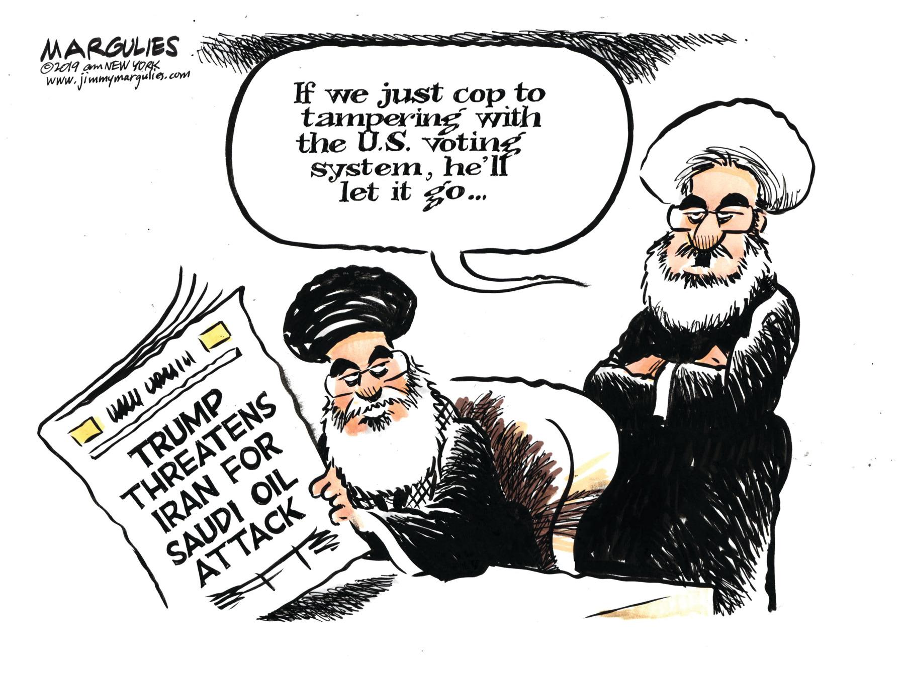 Sharing OCR: MARGULIES O09 am NEW YORK www.jimmymargulig.com the U.S. voting systemhe'lf let it go. If we just cop to tampering with THREATENS IRAN FOR SAUDI OIL ATTACK TRUMP MARGULIES O09 am NEW YORK www.jimmymargulig.com the U.S. voting systemhe'lf let it go. If we just cop to tampering with THREATENS IRAN FOR SAUDI OIL ATTACK TRUMP