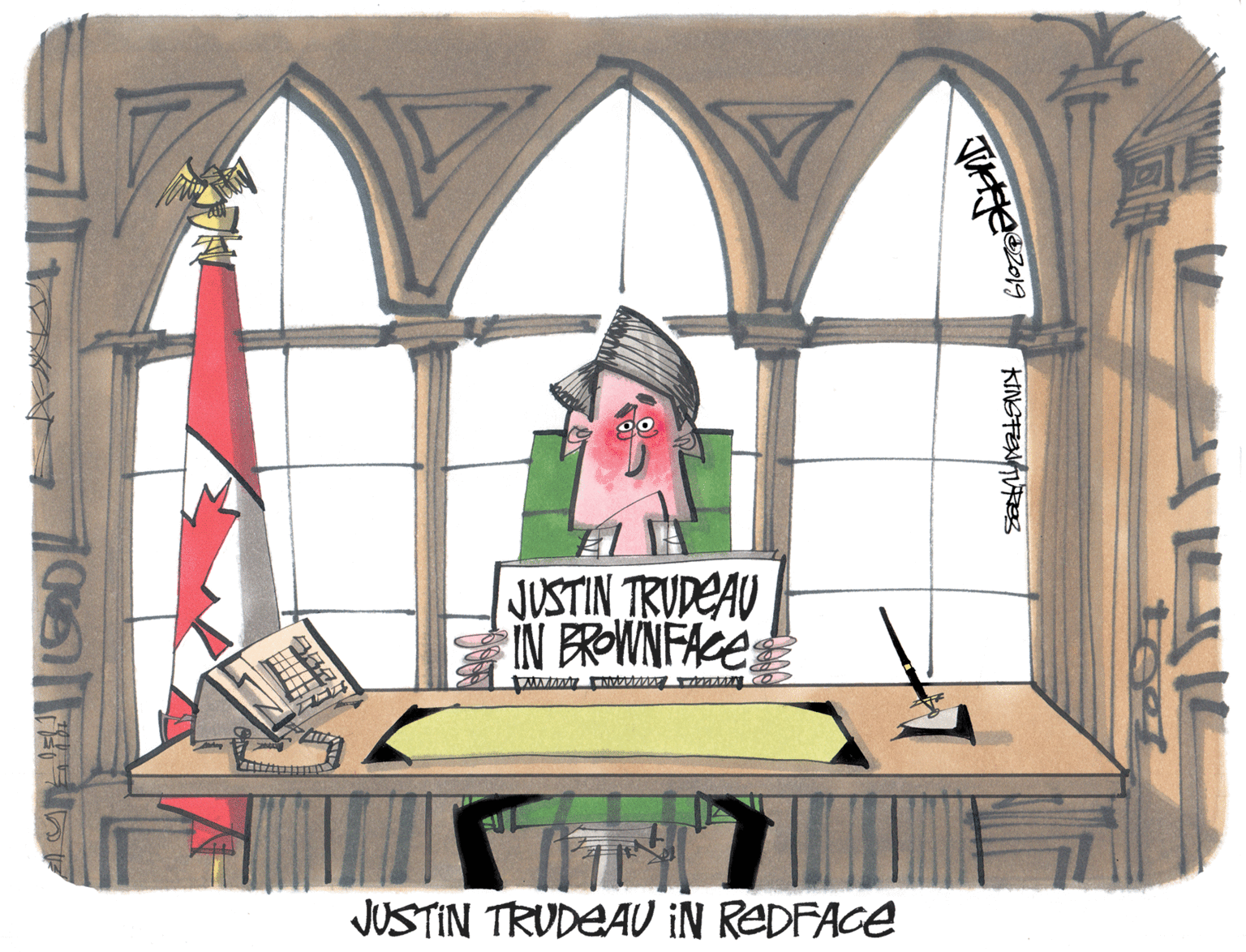 Animation OCR: JUSTIN TRUDEAU IN BROWNFACE JUSTIN TRUDEA0 IN REDFACE tegl 70 JUSTIN TRUDEAU IN BROWNFACE JUSTIN TRUDEA0 IN REDFACE tegl 70