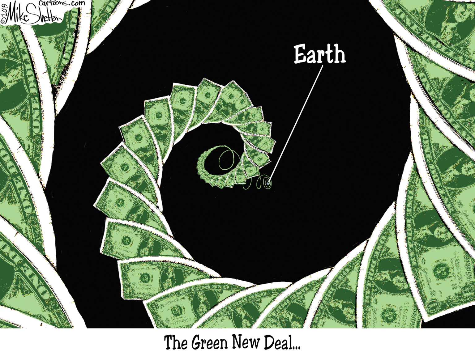 Graphics OCR: DOLI Cartoons.com Earth The Green New Deal. DOLI Cartoons.com Earth The Green New Deal.