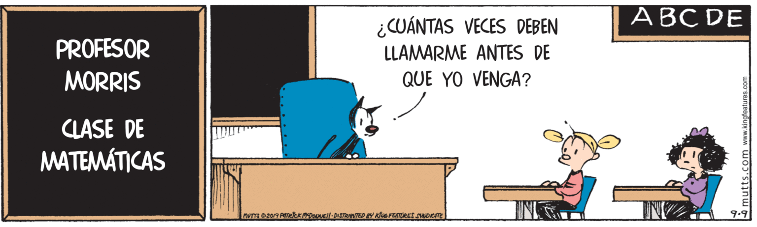 Conversation OCR: ABC DE ¿CUÁNTAS VECES DEBEN PROFESOR MORRIS LLAMARME ANTES DE QUE YO VENGA? CLASE DE MATEMÁTICAS 9.9 ABC DE ¿CUÁNTAS VECES DEBEN PROFESOR MORRIS LLAMARME ANTES DE QUE YO VENGA? CLASE DE MATEMÁTICAS 9.9