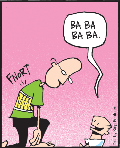 Humour OCR: BA BA BA BA. FNORT Dist. by King Features BA BA BA BA. FNORT Dist. by King Features