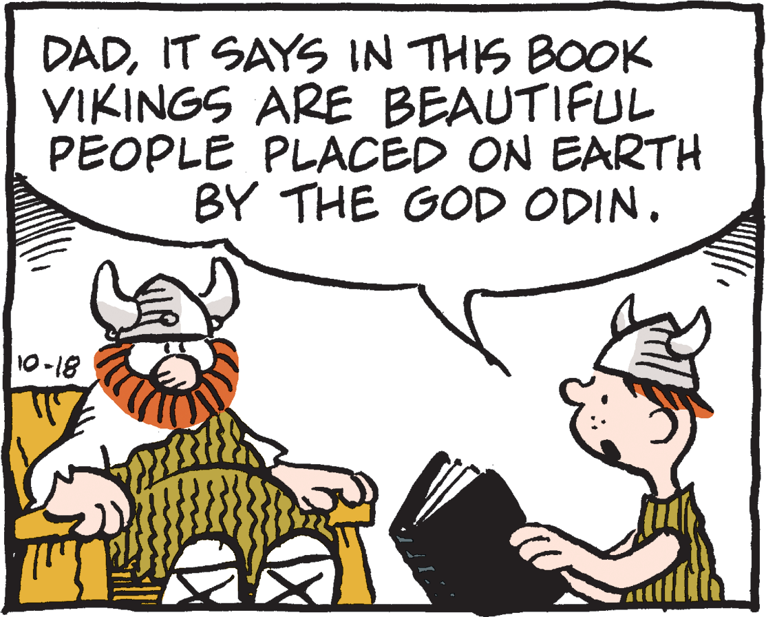 Interaction OCR: DADIT SAYS IN THIS BOOK VIKINGS ARE BEAUTIFUL PEOPLE PLACED ON EARTH BY THE GOD ODIN. 10 -18 DADIT SAYS IN THIS BOOK VIKINGS ARE BEAUTIFUL PEOPLE PLACED ON EARTH BY THE GOD ODIN. 10 -18