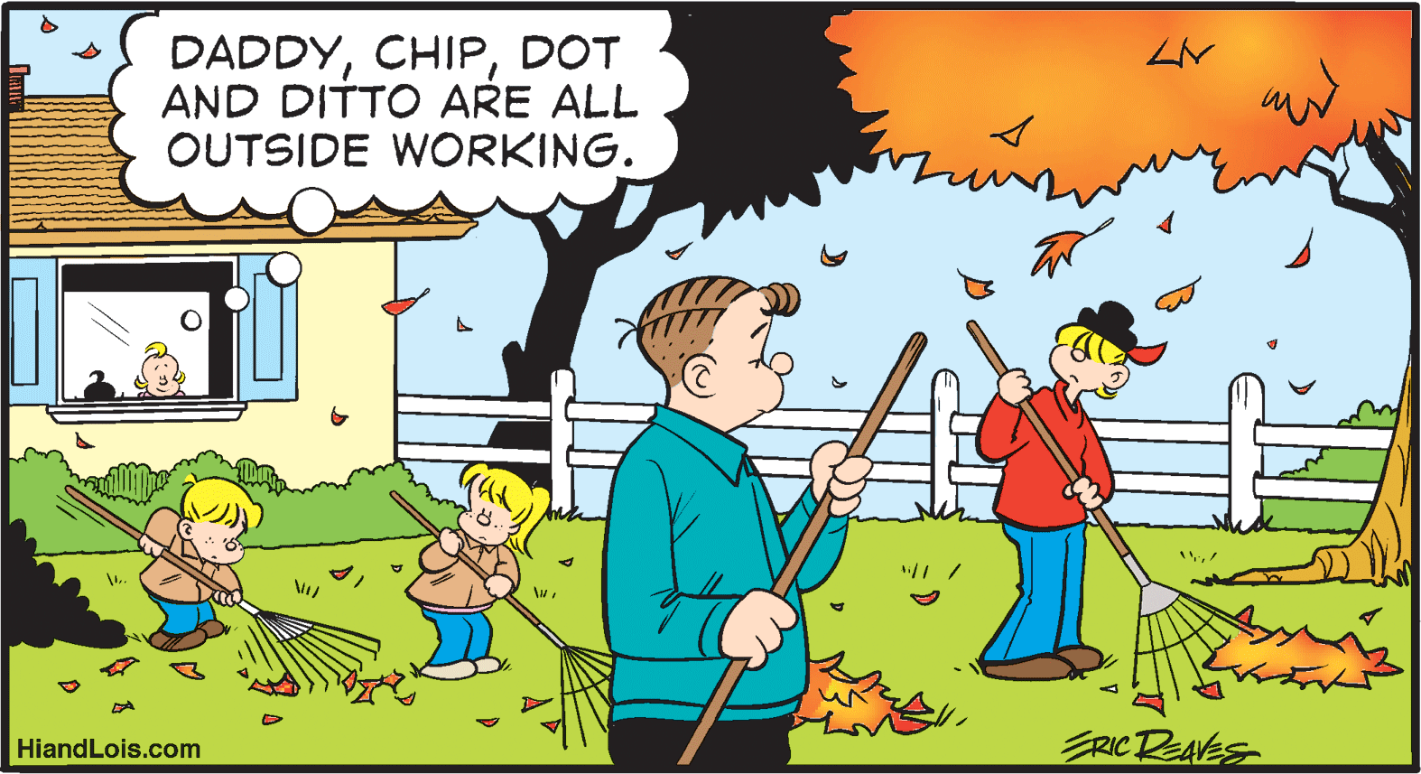 Happy OCR: DADDYDOT AND DITTO ARE ALL OUTSIDE WORKING. RIC PEAVES HiandLois.com DADDYDOT AND DITTO ARE ALL OUTSIDE WORKING. RIC PEAVES HiandLois.com
