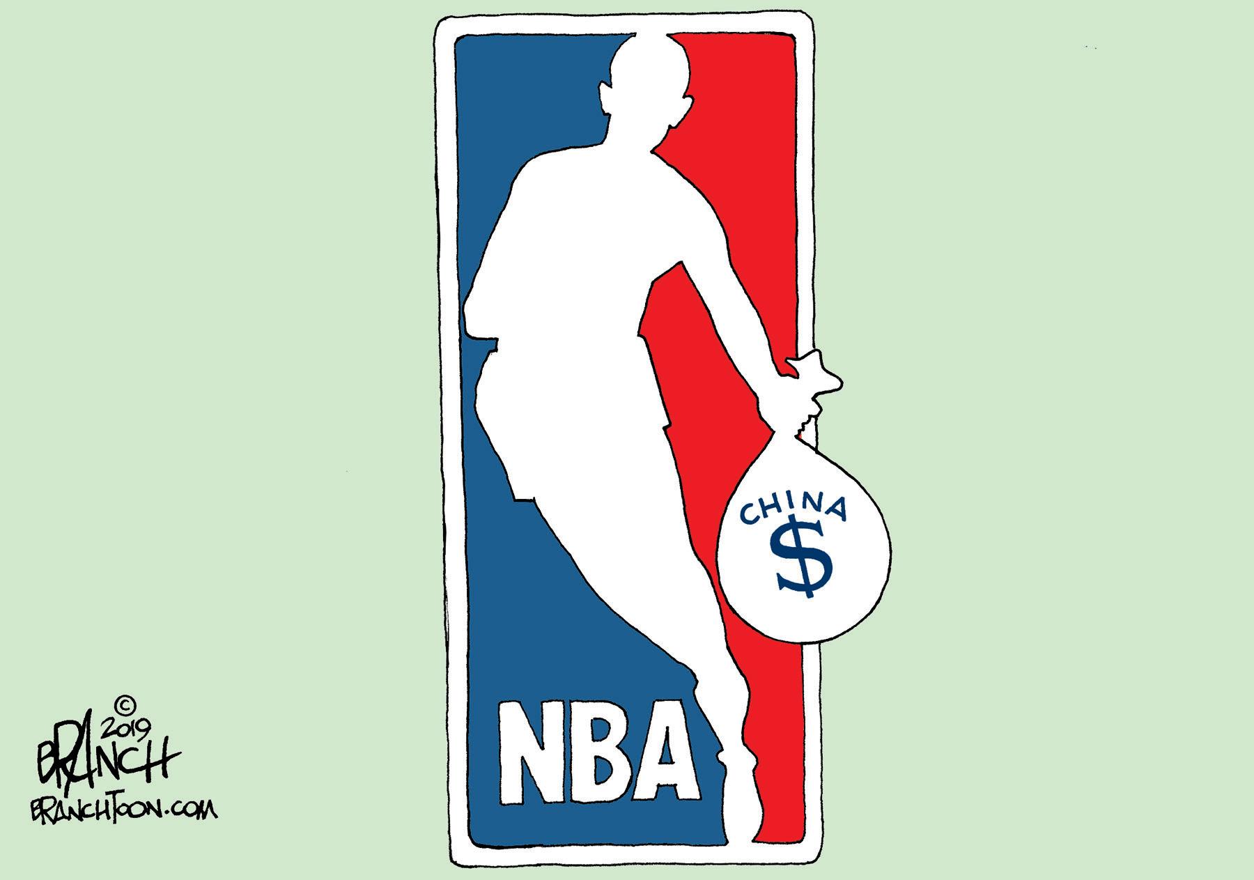 Graphics OCR: CHINA $. 2019 EINCH ERANCHTOON.COM NBA CHINA $. 2019 EINCH ERANCHTOON.COM NBA