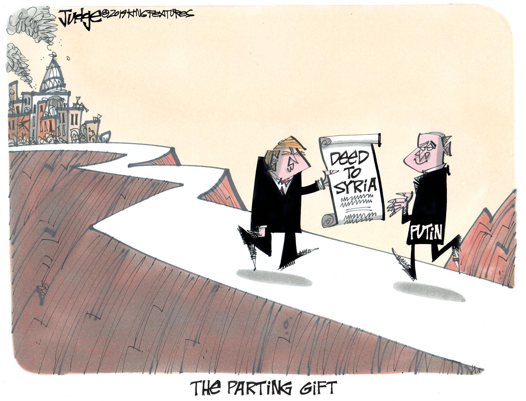 Graphics OCR: DEED TO SYRIA FUTIN THE PARTING GIFT DEED TO SYRIA FUTIN THE PARTING GIFT