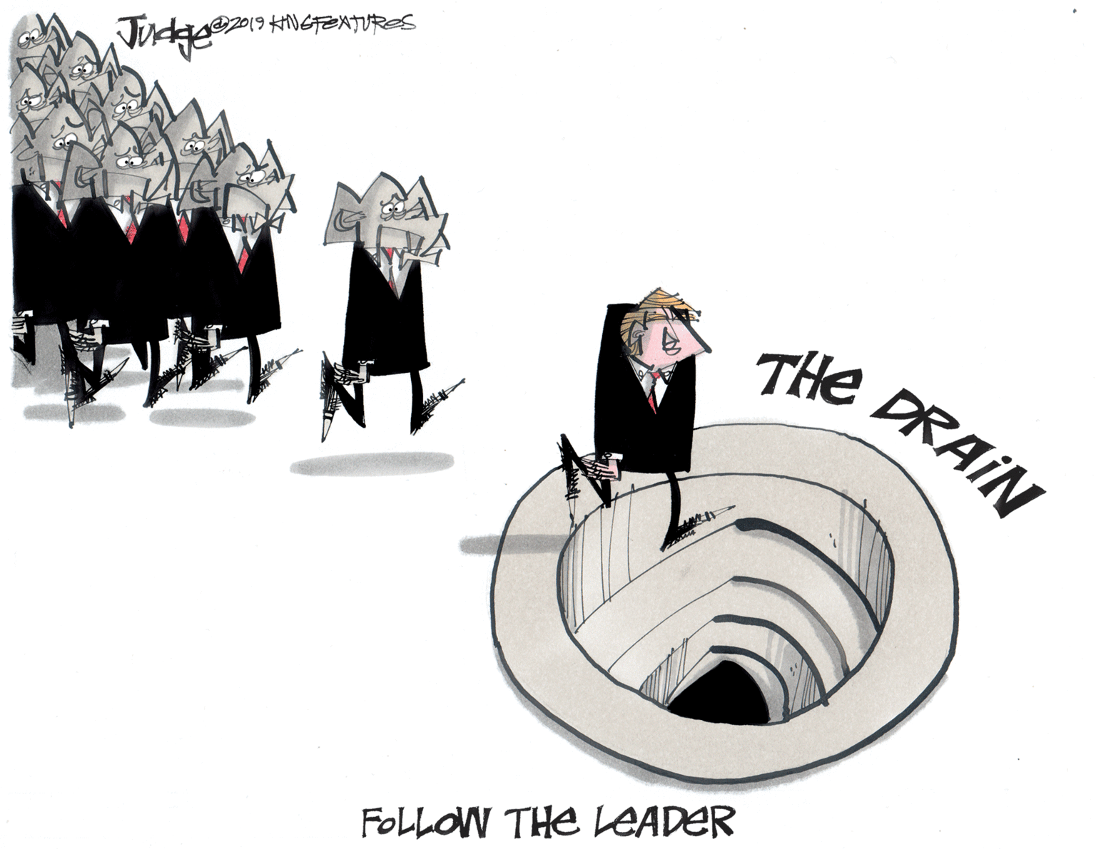 Graphic design OCR: 2019 HNGFEAJURES THe DRAIN FOLLOW THE EADER 2019 HNGFEAJURES THe DRAIN FOLLOW THE EADER