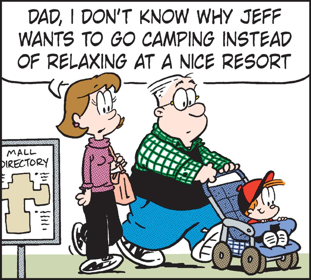 Line OCR: DADI DON'T KNOW WHY JEFF WANTS TO GO CAMPING INSTEAD OF RELAXING AT A NICE RESORT MALL DIRECTORY DADI DON'T KNOW WHY JEFF WANTS TO GO CAMPING INSTEAD OF RELAXING AT A NICE RESORT MALL DIRECTORY