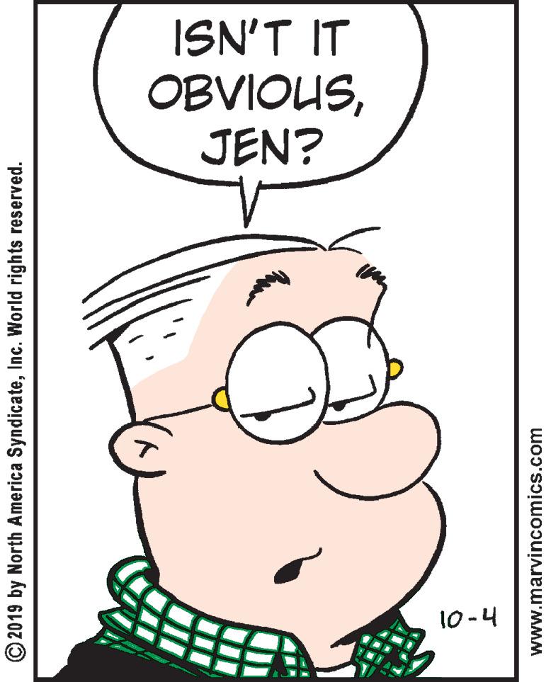 Human body OCR: ISN'T IT OBVIOUSJEN? 10 -4 © 2019 by North America SyndicateInc. World rights reserved. www.marvincomics.com ISN'T IT OBVIOUSJEN? 10 -4 © 2019 by North America SyndicateInc. World rights reserved. www.marvincomics.com