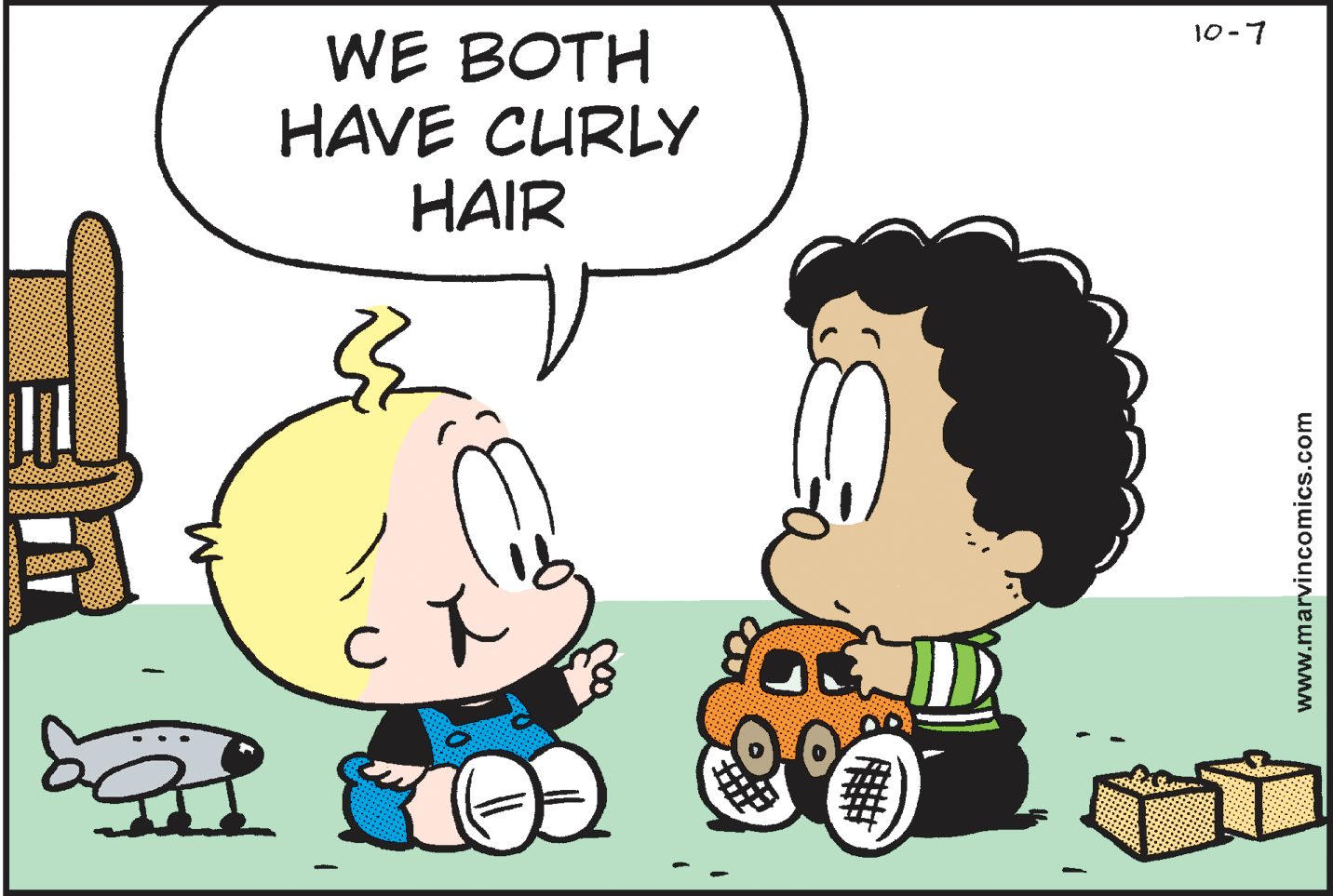 Humour OCR: WE BOTH HAVE CURLY HAIR 10-7 C www.marvincomics.com WE BOTH HAVE CURLY HAIR 10-7 C www.marvincomics.com