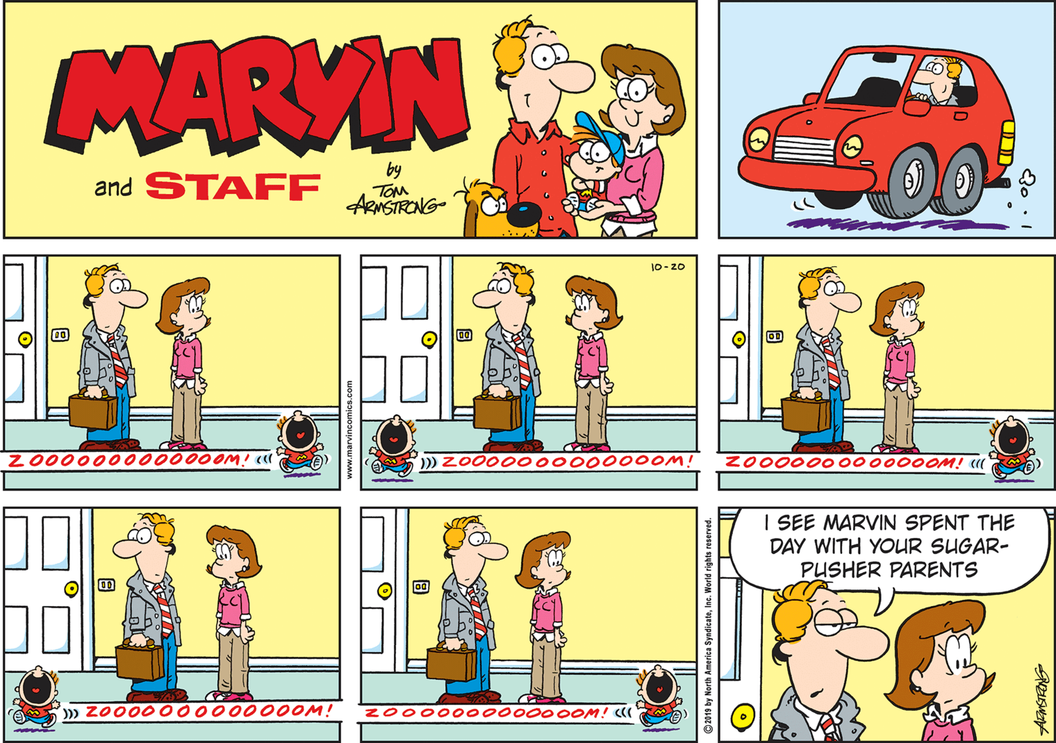 Rectangle OCR: MARVIN and STAFF by TOM ARNSTRONG- 10-20 0000000 OM! c« ))) Zo00 000000 OOM. Zo000 00000000OM! I SEE MARVIN SPENT THE DAY WITH YOUR SUGAR- PUSHER PARENTS )» ZO 00000 000000 OM! ZO00 000000 000OM! C C219 by North Am MARVIN and STAFF by TOM ARNSTRONG- 10-20 0000000 OM! c« ))) Zo00 000000 OOM. Zo000 00000000OM! I SEE MARVIN SPENT THE DAY WITH YOUR SUGAR- PUSHER PARENTS )» ZO 00000 000000 OM! ZO00 000000 000OM! C C219 by North Am