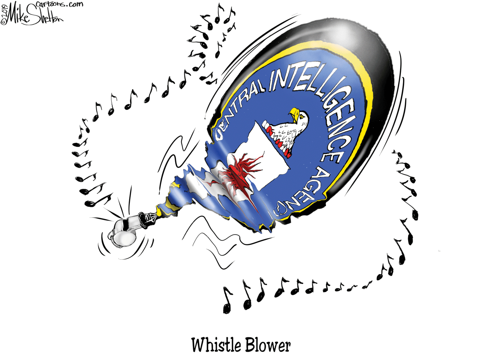 Illustration OCR: Cartoons.com INE Whistle Blower BENCE Cartoons.com INE Whistle Blower BENCE