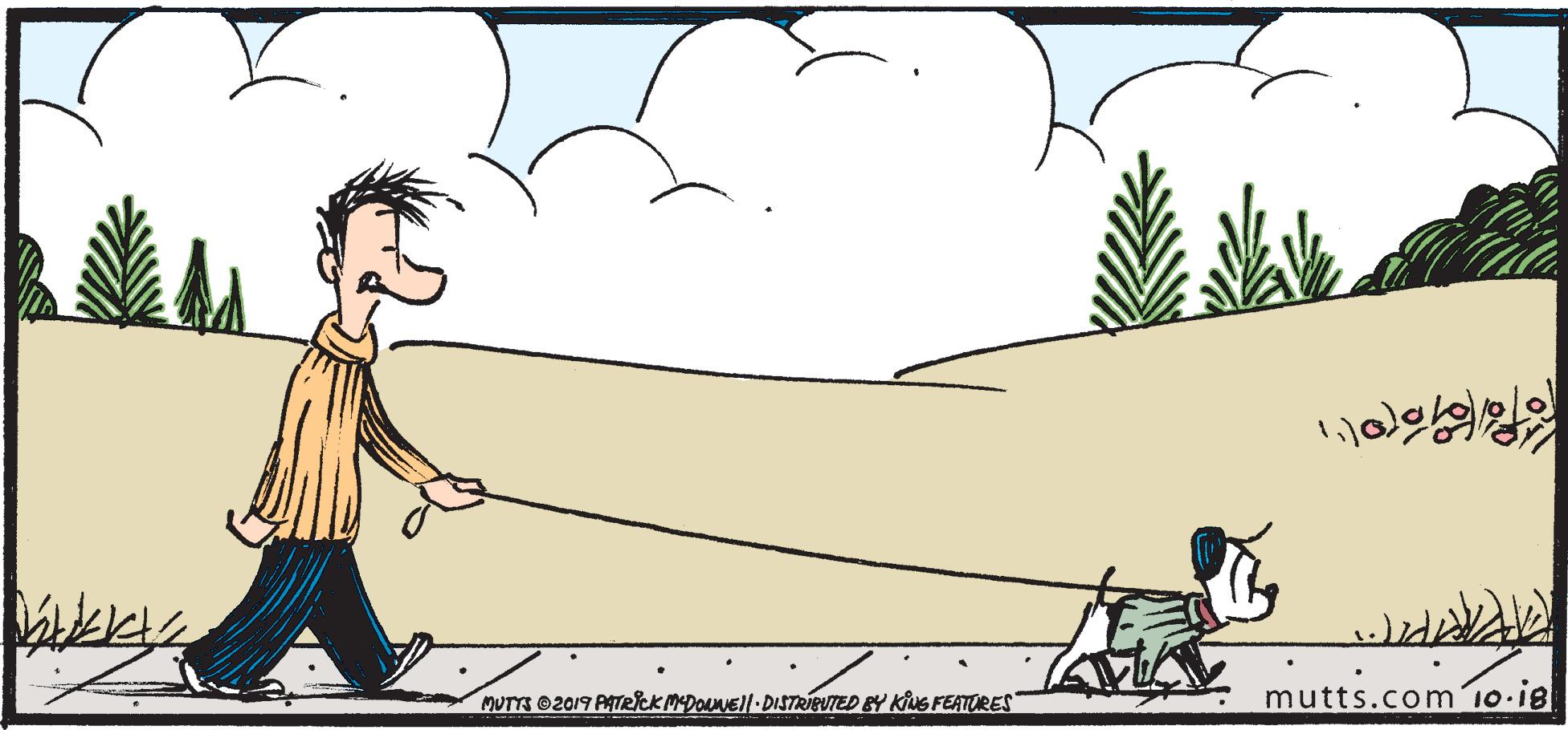 Line OCR: MUTTS 2019 PATRCK MDOUNEll DISTRIBUTED BY KING FEATURES mutts.com 10.i MUTTS 2019 PATRCK MDOUNEll DISTRIBUTED BY KING FEATURES mutts.com 10.i