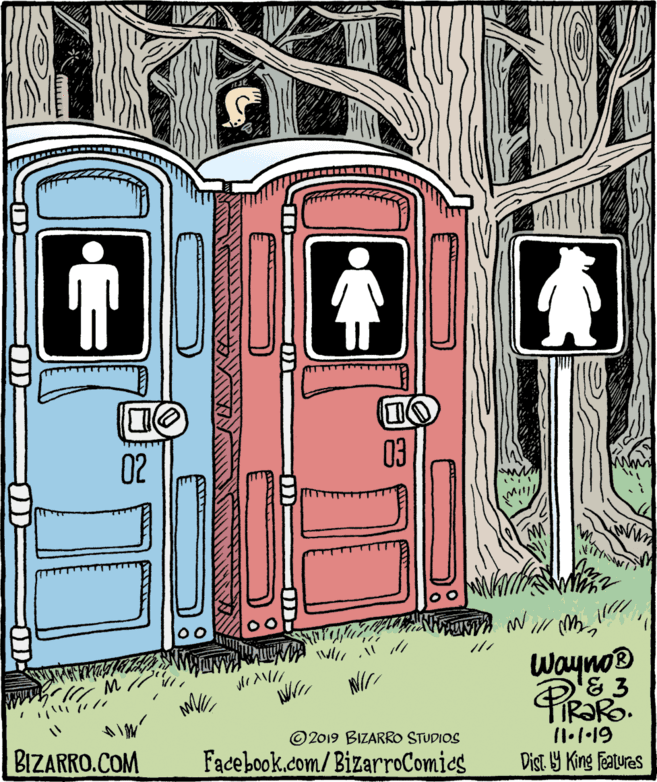 Pattern OCR: 03 02 Wayno® TIR?RO. © 2019 BIZARRO STUDIOS BIZARRO.COM Facebook.com/BizarroComies Dist. Y King Featuras 03 02 Wayno® TIR?RO. © 2019 BIZARRO STUDIOS BIZARRO.COM Facebook.com/BizarroComies Dist. Y King Featuras