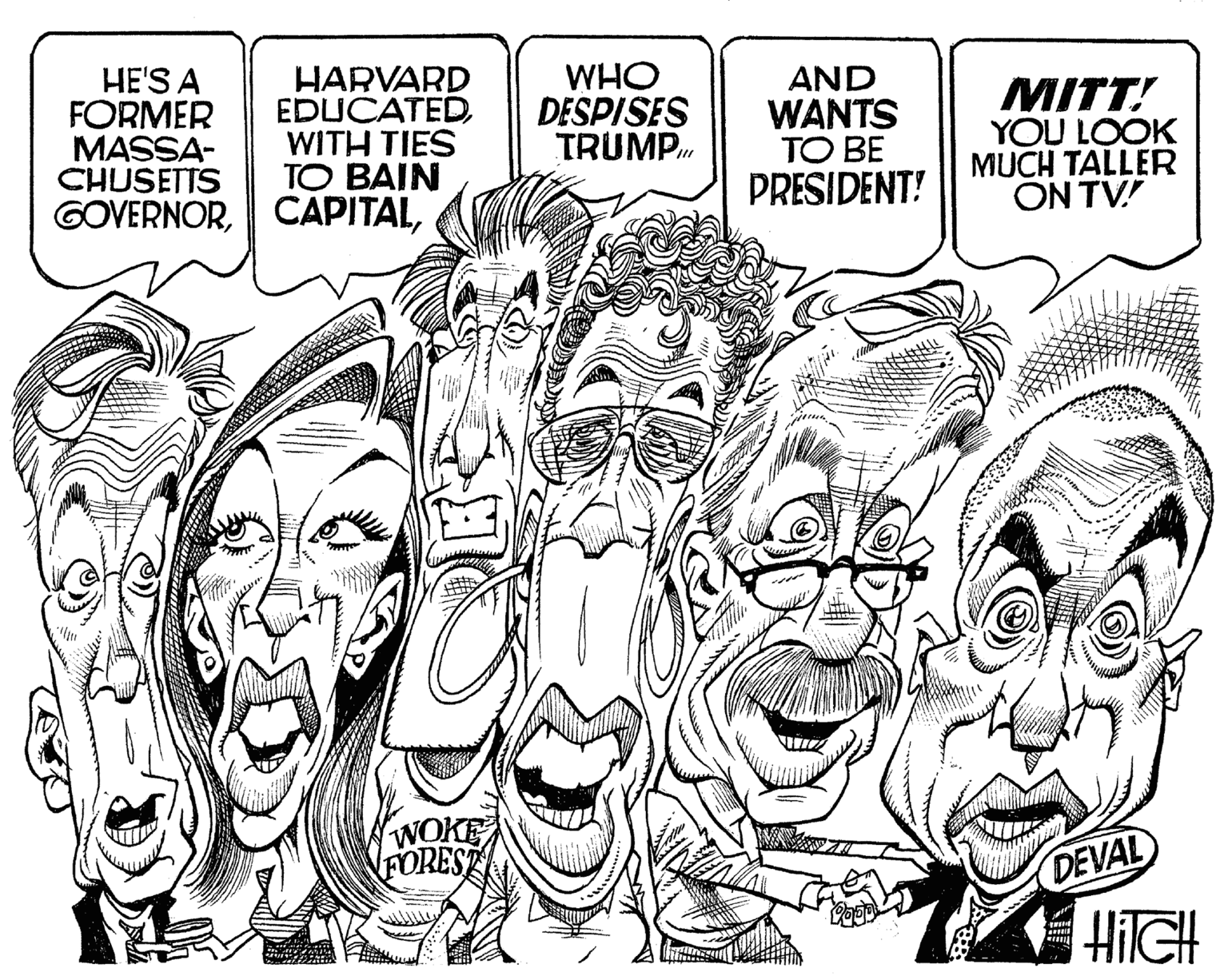 Facial hair OCR: HE'S A FORMER MASSA- CHUSETTS GOVERNORHARVARD EDUCATEDWITH TIES TO BAIN WHO DESPISES TRUMP AND WANTS ???E PRESIDENT! MITT! YOU LOOK MUCH TALLER ON TV! WOKE DEVAL HIIGH HE'S A FORMER MASSA- CHUSETTS GOVERNORHARVARD EDUCATEDWITH TIES TO BAIN WHO DESPISES TRUMP AND WANTS ???E PRESIDENT! MITT! YOU LOOK MUCH TALLER ON TV! WOKE DEVAL HIIGH