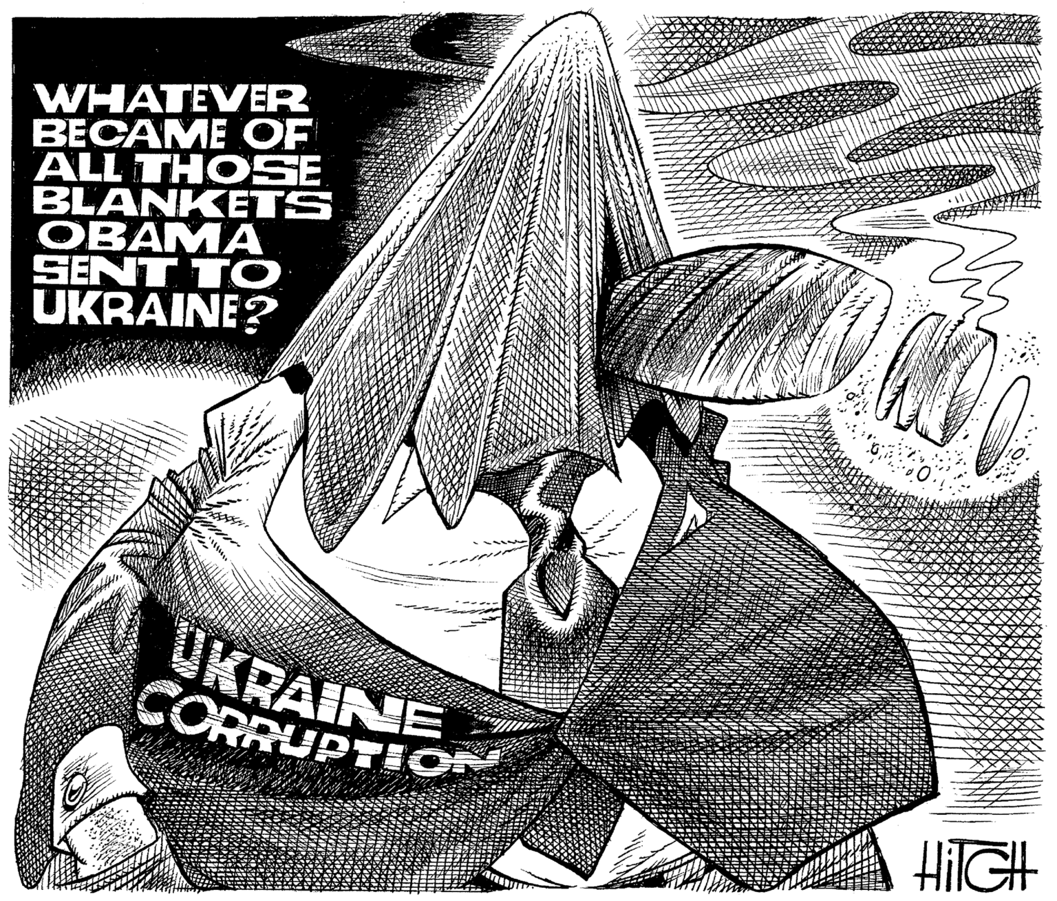 Artwork OCR: WHATEVER ???A?? OF ALL THOSE BLANKETS OBAMA SENT TO UKRAINE? UKRAINE CORRUPTIO HITGH WHATEVER ???A?? OF ALL THOSE BLANKETS OBAMA SENT TO UKRAINE? UKRAINE CORRUPTIO HITGH