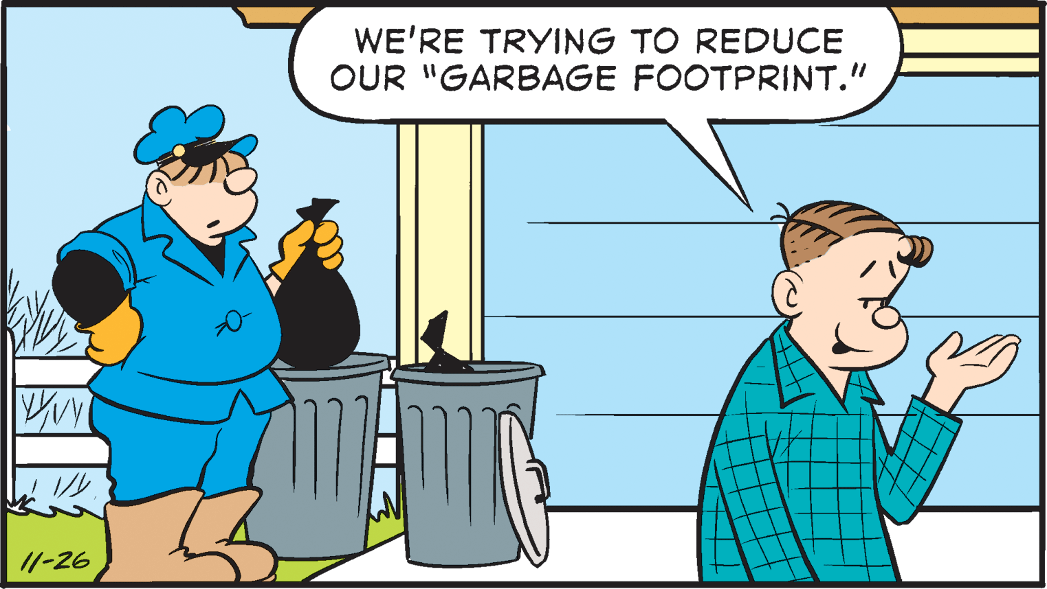 Window OCR: WE'RE TRYING TO REDUCE OUR "GARBAGE FOOTPRINT." MY 11-26 WE'RE TRYING TO REDUCE OUR "GARBAGE FOOTPRINT." MY 11-26