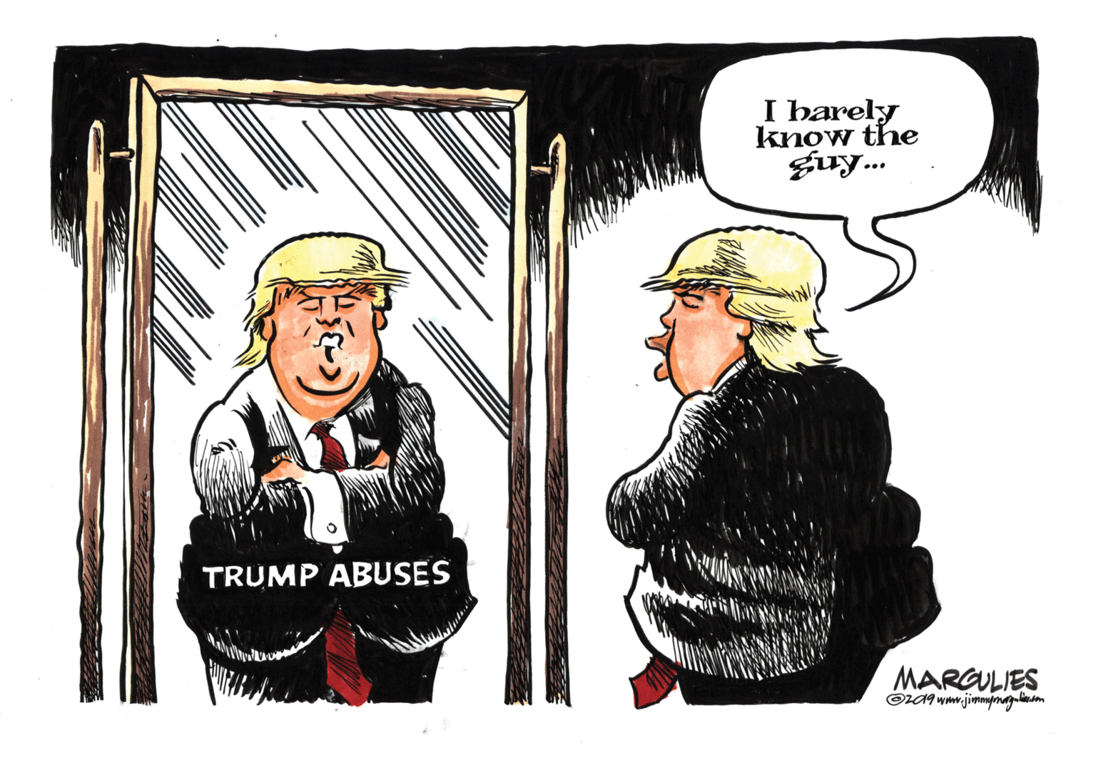Event OCR: I barely know the guy... TRUMP ABUSES MARGULIES OLA9 wmw.jimmynmagnlinm I barely know the guy... TRUMP ABUSES MARGULIES OLA9 wmw.jimmynmagnlinm