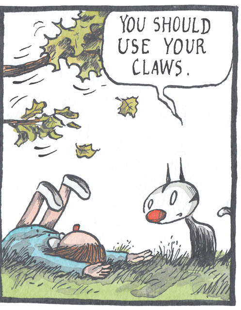 Animation OCR: YOU SHOULD USE YOUR CLAWS. YOU SHOULD USE YOUR CLAWS.