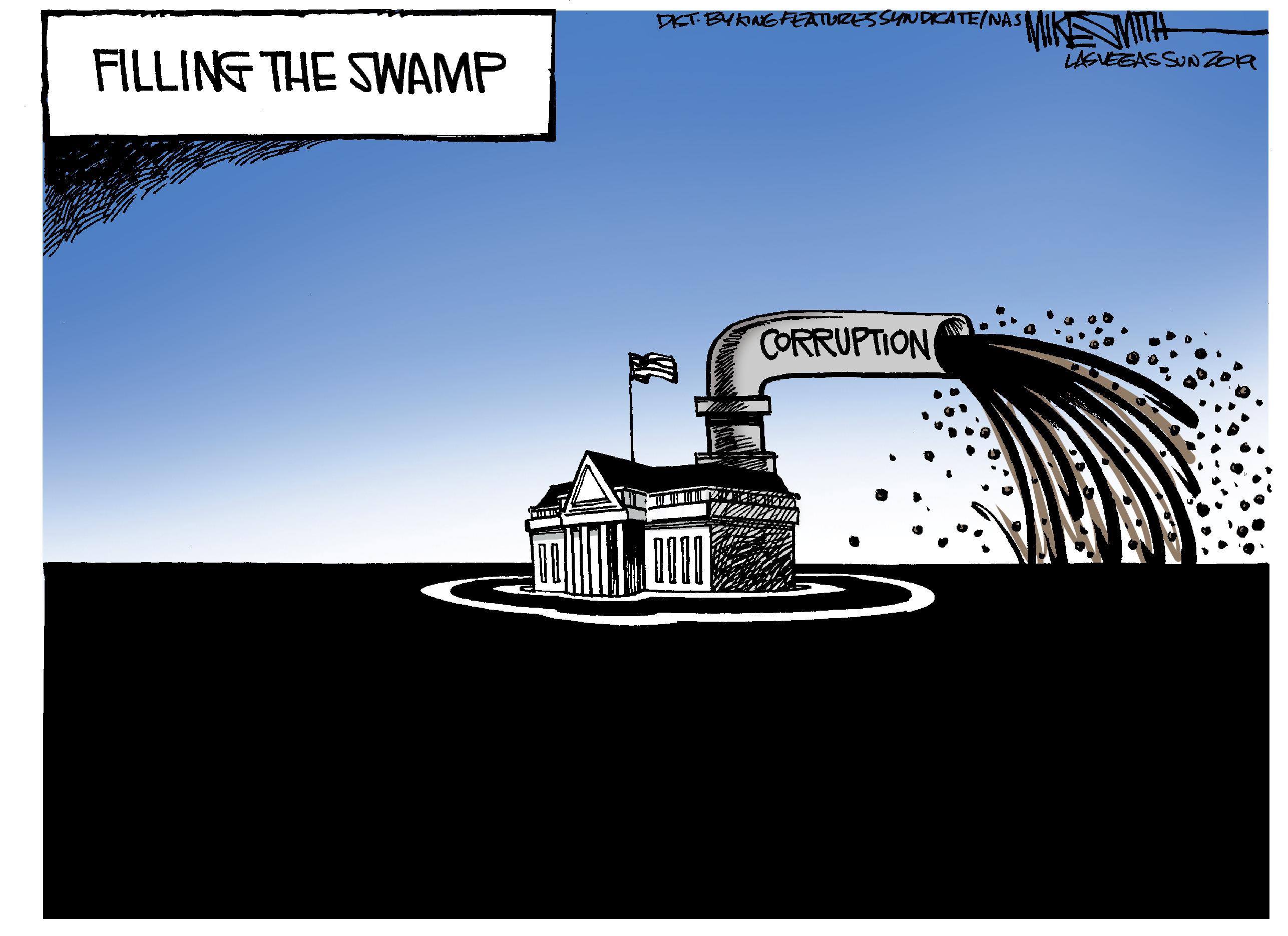 Engineering OCR: DIET BYKNGFEATURESSYNDCATE/NAS MITH LUGVEEASSUNZOR FILLING THE SWAMP CORRUPTION DIET BYKNGFEATURESSYNDCATE/NAS MITH LUGVEEASSUNZOR FILLING THE SWAMP CORRUPTION