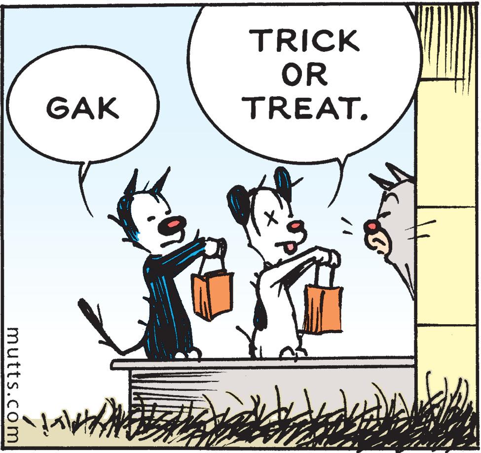 Font OCR: TRICK OR TREAT. GAK mutts.com TRICK OR TREAT. GAK mutts.com