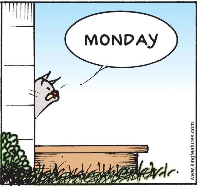 Happy OCR: MONDAY www.kingfeatures.com MONDAY www.kingfeatures.com