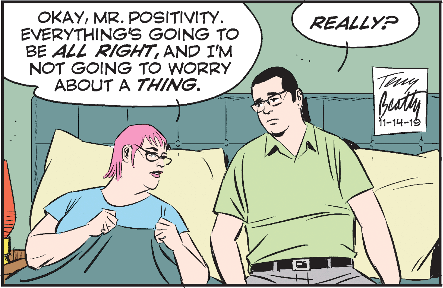 Social group OCR: OKAYMR. POSITIVITY. EVERYTHING'S GOING TO BE ALL RIGHTAND I'M NOT GOING TO WORRY ABOUT A THING. REALLY? Tay fuaty 11-14-19 OKAYMR. POSITIVITY. EVERYTHING'S GOING TO BE ALL RIGHTAND I'M NOT GOING TO WORRY ABOUT A THING. REALLY? Tay fuaty 11-14-19