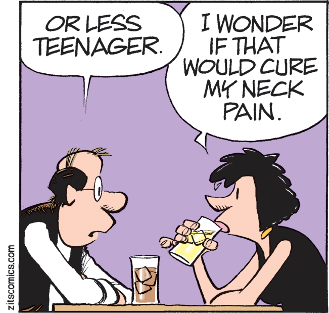 Gesture OCR: I WONDER IF THAT WOULD CURE MY NECK PAIN. OR LESS TEENAGER. zitscomics.com I WONDER IF THAT WOULD CURE MY NECK PAIN. OR LESS TEENAGER. zitscomics.com