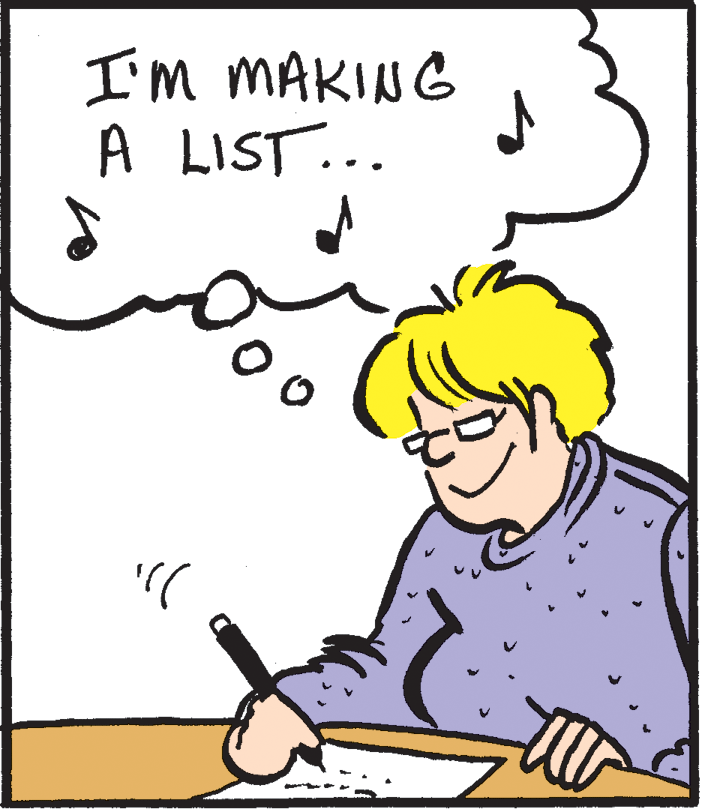 Happy OCR: I'm MAKING A LIST... I'm MAKING A LIST...