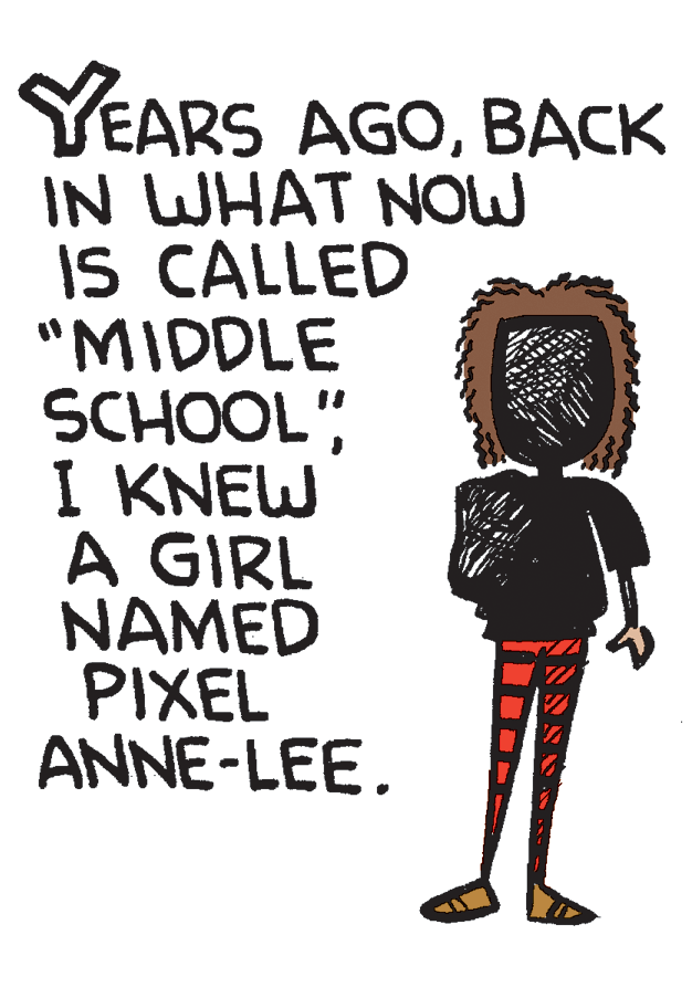 Handwriting OCR: YEARS AGOBACK IN WHAT NOW IS CALLED "MIDDLE SCHOOL"I KNEW A GIRL NAMED PIXEL ANNE-LEE. YEARS AGOBACK IN WHAT NOW IS CALLED "MIDDLE SCHOOL"I KNEW A GIRL NAMED PIXEL ANNE-LEE.