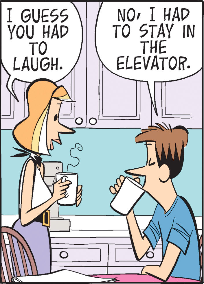 Interaction OCR: I GUESS YOU HAD TO LAUGH. NO. I HAD TO STAY IN THE ELEVATOR. TNC I GUESS YOU HAD TO LAUGH. NO. I HAD TO STAY IN THE ELEVATOR. TNC