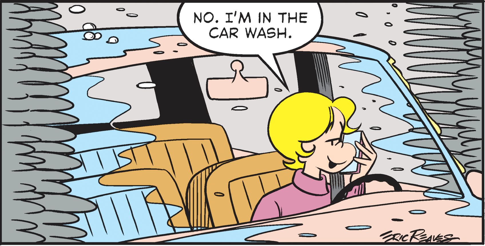 Art OCR: NO. I'M IN THE CAR WASH. NO. I'M IN THE CAR WASH.