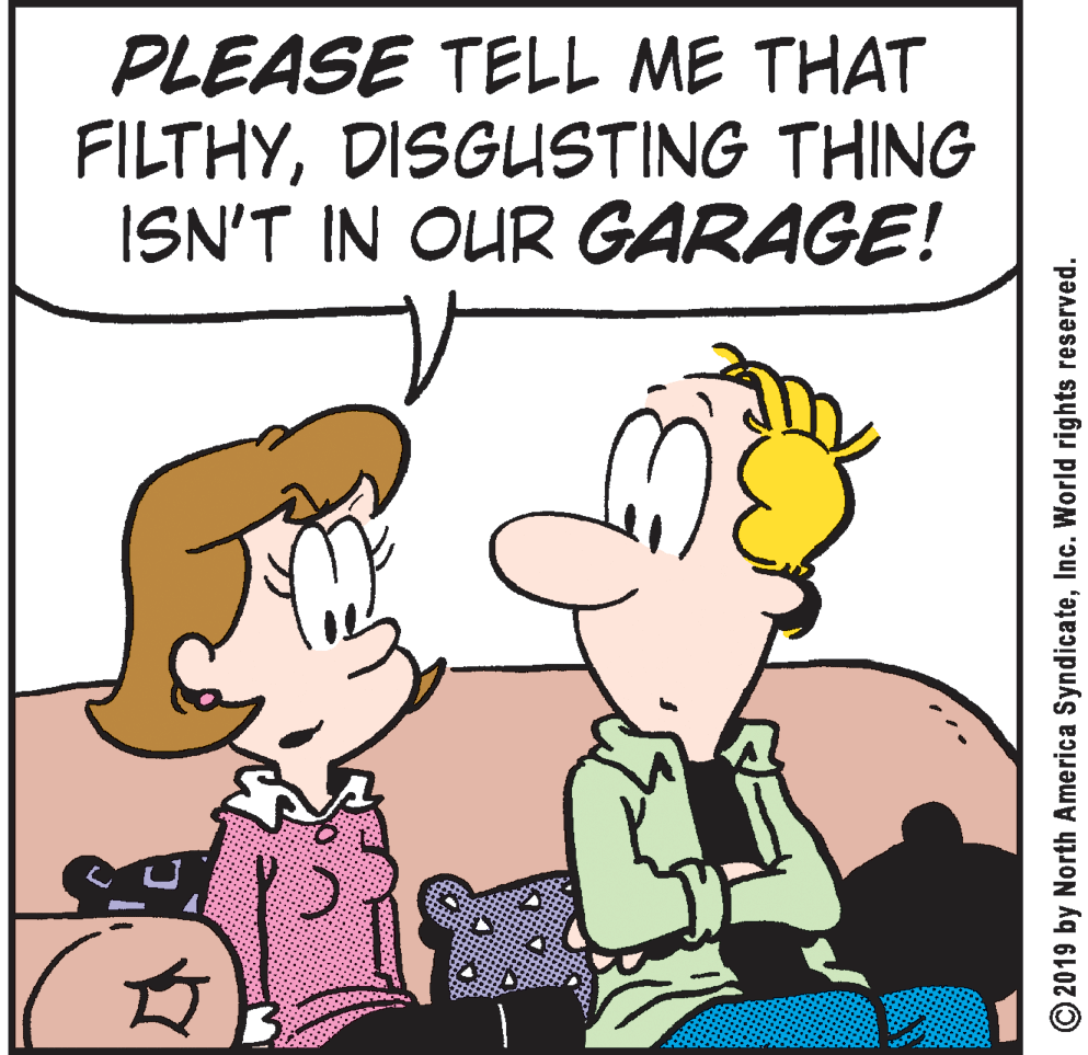 Gesture OCR: PLEASE TELL ME THAT FILTHYDISGUSTING THING ISN'T IN OUR GARAGE! O2019 by North America SyndicateInc. World rights reserved. PLEASE TELL ME THAT FILTHYDISGUSTING THING ISN'T IN OUR GARAGE! O2019 by North America SyndicateInc. World rights reserved.