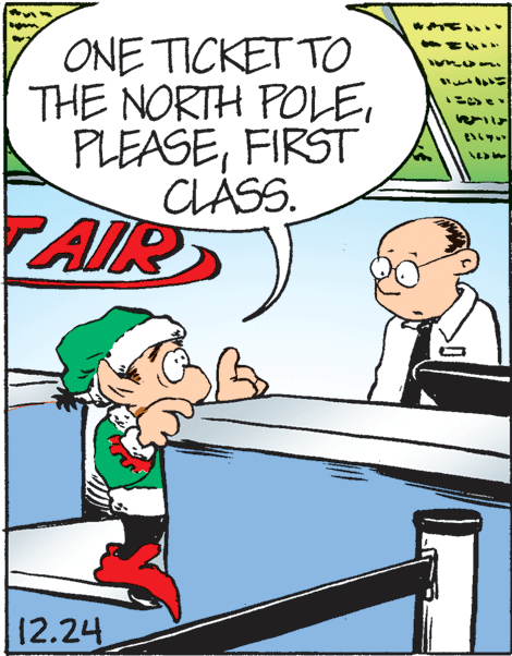 Conversation OCR: ONE TICKET TO THE NORTH POLEFIRST CLÁS. PAIR 12.24 ONE TICKET TO THE NORTH POLEFIRST CLÁS. PAIR 12.24