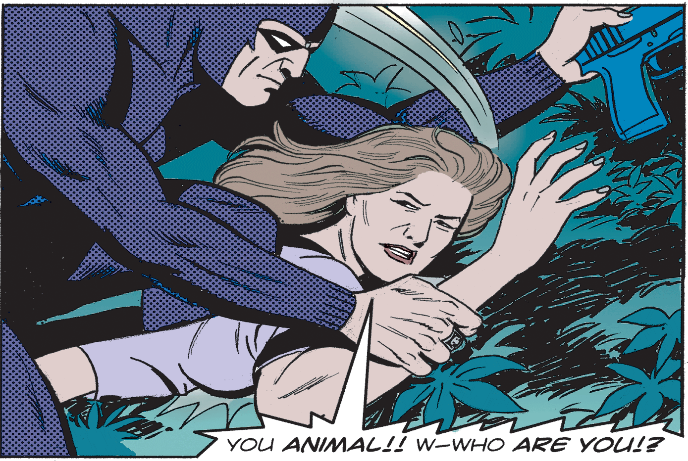 Painting OCR: YOU ANIMAL!! w-WHO ARE YOU!? YOU ANIMAL!! w-WHO ARE YOU!?
