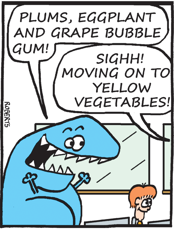 Handwriting OCR: PLUMSEGGPLANT AND GRAPE BUBBLE GUM! SIGHH! MOVING ON TO YELLOW VEGETABLES! ROBERTS PLUMSEGGPLANT AND GRAPE BUBBLE GUM! SIGHH! MOVING ON TO YELLOW VEGETABLES! ROBERTS