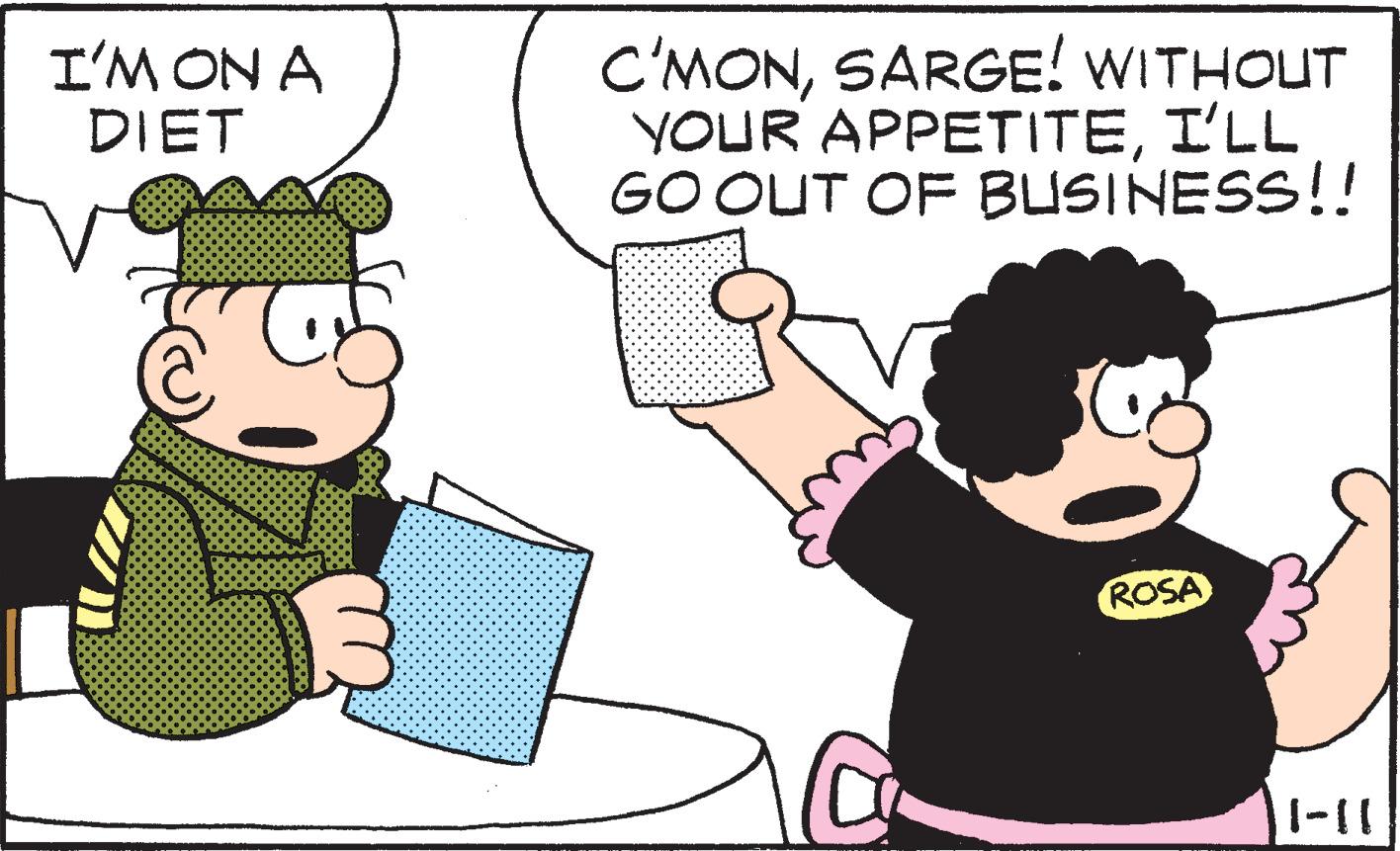 Art OCR: I'M ON A DIET C'MONSARGE! WITHOUT YOUR APPETITEI'LL GO OUT OF BUSINESS!! ROSA 1-11 I'M ON A DIET C'MONSARGE! WITHOUT YOUR APPETITEI'LL GO OUT OF BUSINESS!! ROSA 1-11