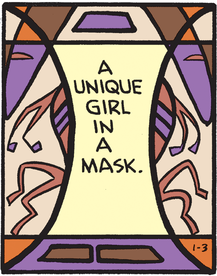 Graphics OCR: A UNIQUE GIRL IN A MASK. 1-3 A UNIQUE GIRL IN A MASK. 1-3