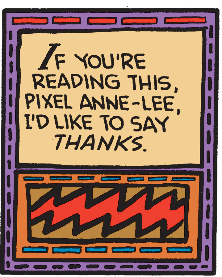 Parallel OCR: /F YOU'RE READING THISL'D LIKE TO SAY THANKS. my /F YOU'RE READING THISPIXEL ANNE-LEEL'D LIKE TO SAY THANKS. my