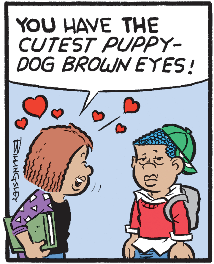 Animation OCR: YOU HAVE THE CUTEST PUPPY- DOG BROWN EYES! BILLINGSLEY YOU HAVE THE CUTEST PUPPY- DOG BROWN EYES! BILLINGSLEY