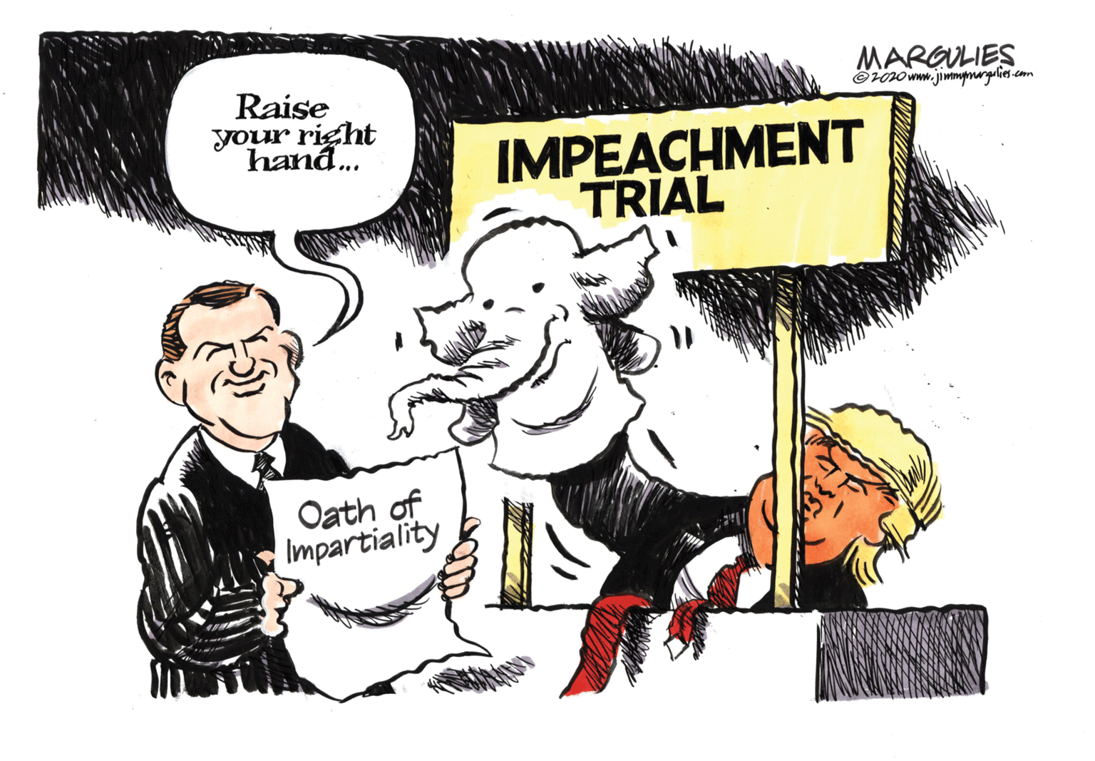 Graphics OCR: Raise MARGULIES Öroo www.jimmpmargulies.com your right han... IMPEACHMENT TRIAL Oath of Impartiality Raise MARGULIES Öroo www.jimmpmargulies.com your right han... IMPEACHMENT TRIAL Oath of Impartiality