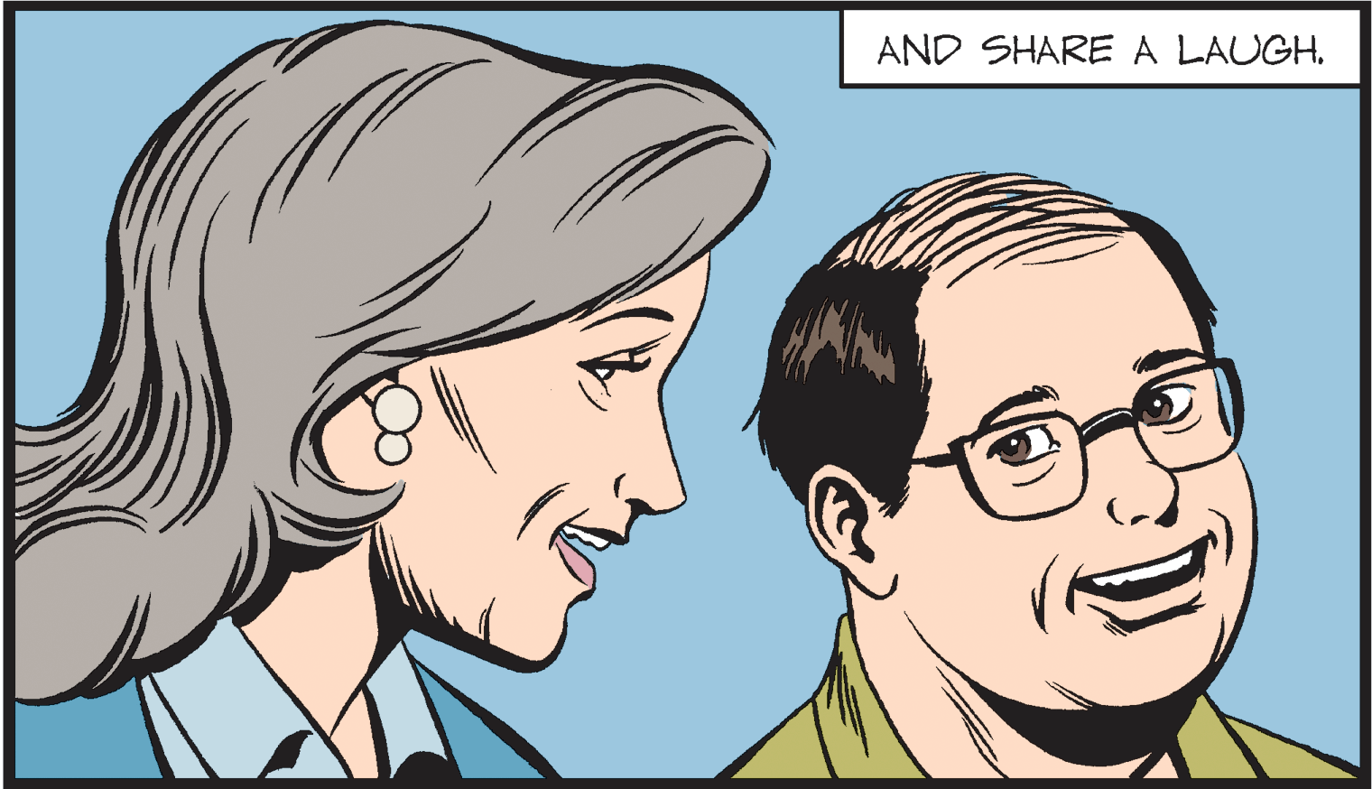 Facial expression OCR: AND SHARE A LAUGH. AND SHARE A LAUGH.